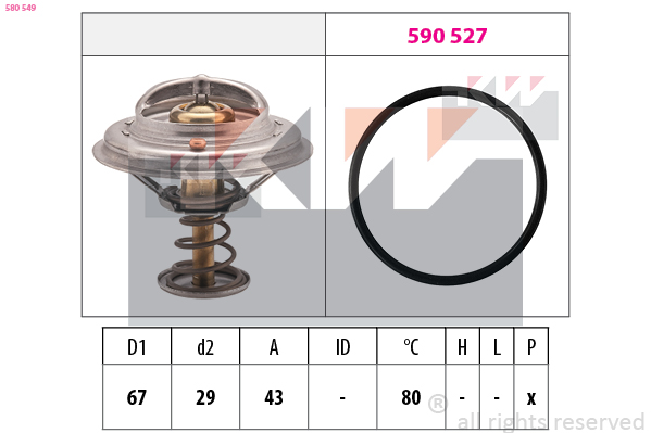 KW Termosztát+O gyűrű 580549_KW